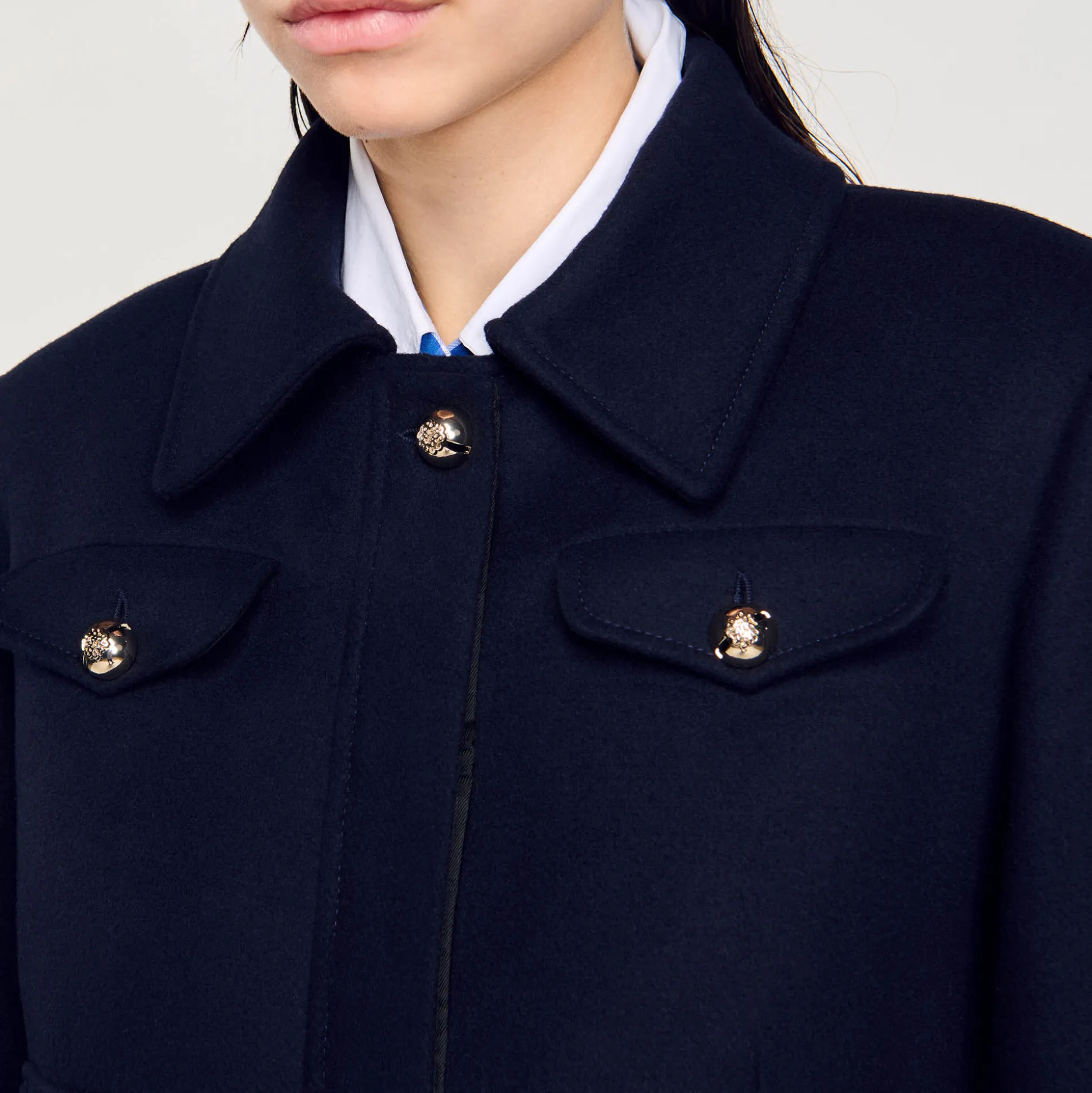 Manteau Long Cintré