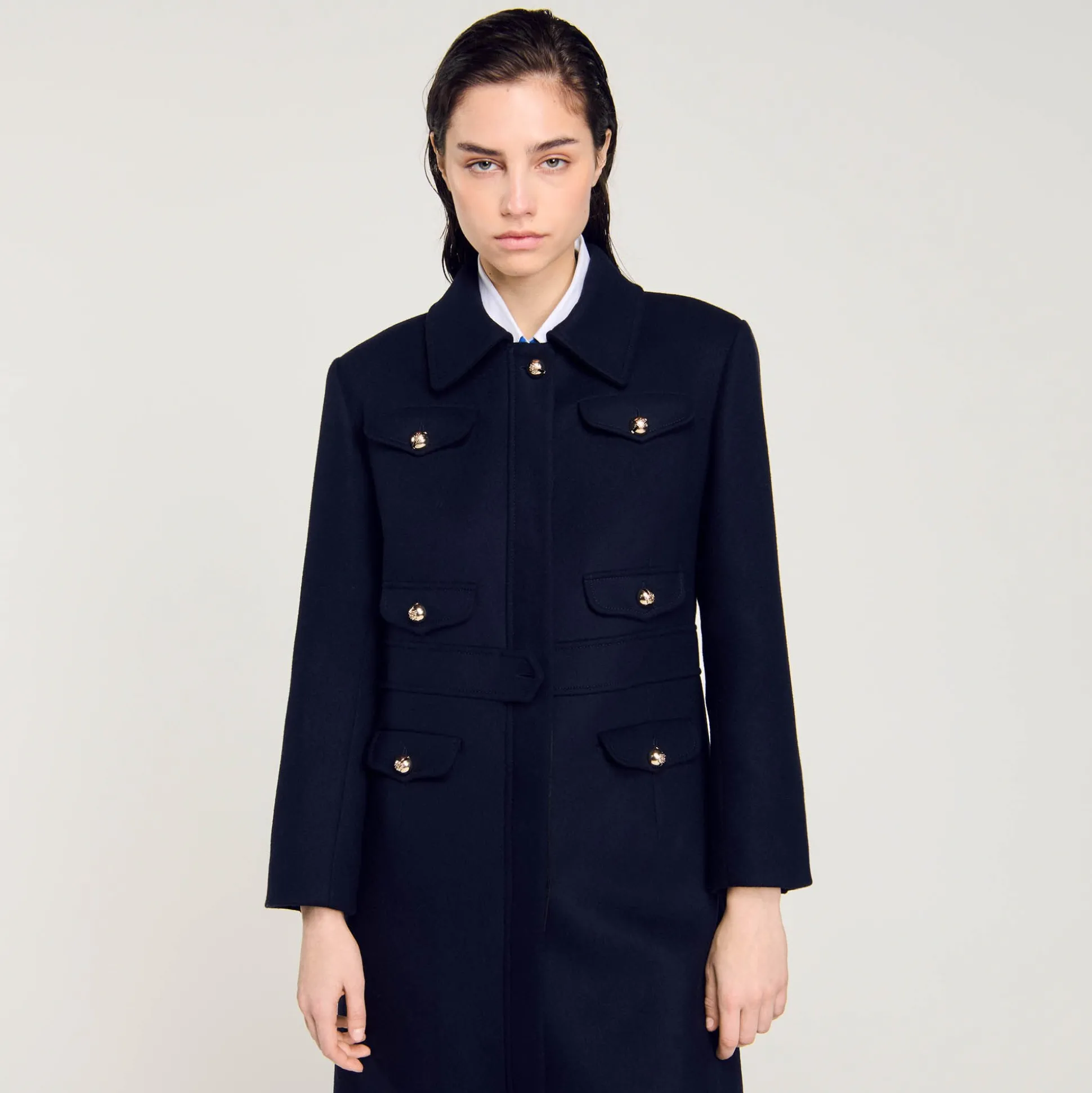 Manteau Long Cintré