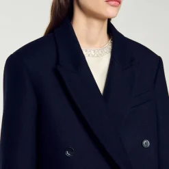 Manteau Long En Laine Mélangée
