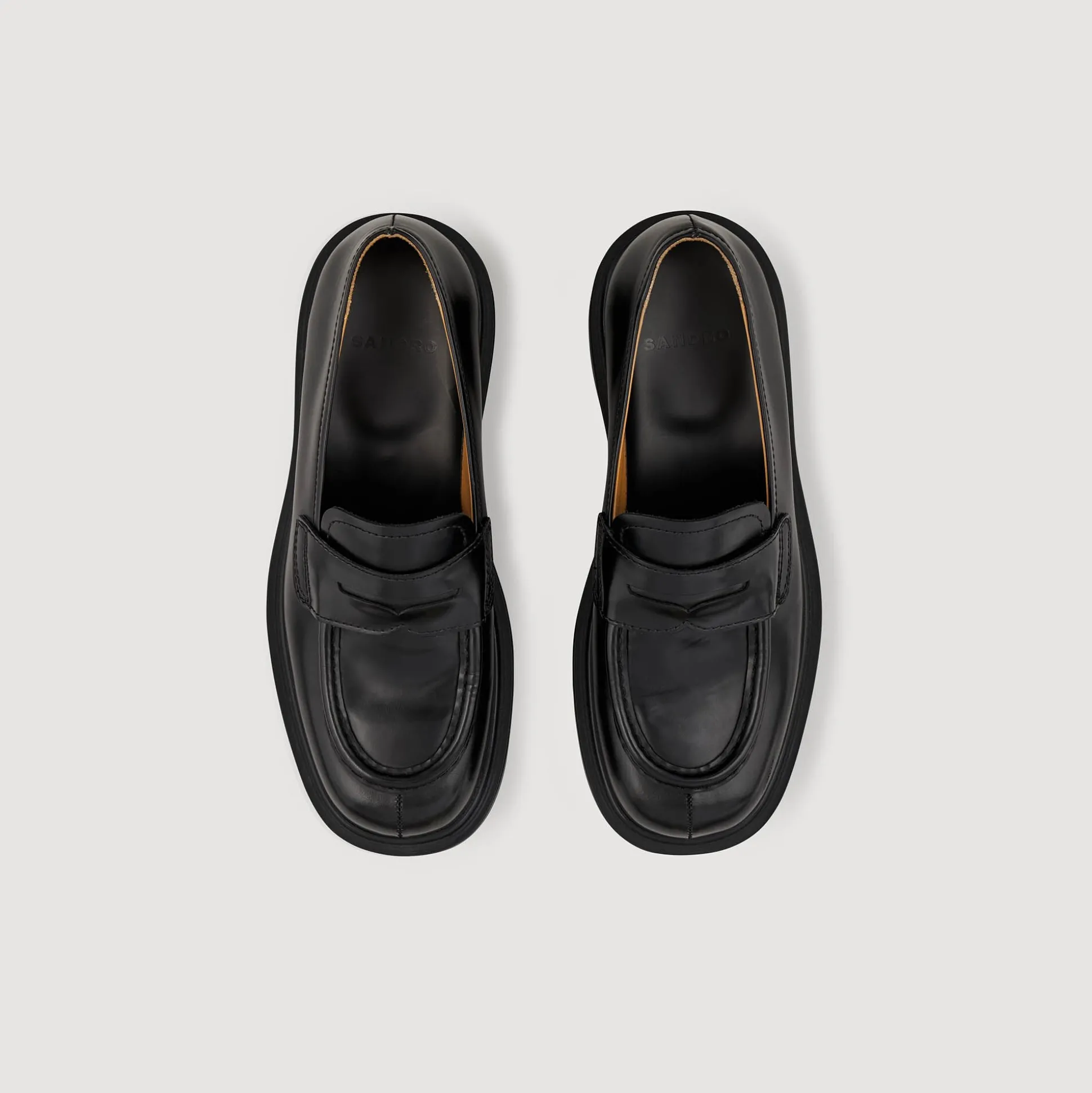 Mocassins En Cuir Glacé