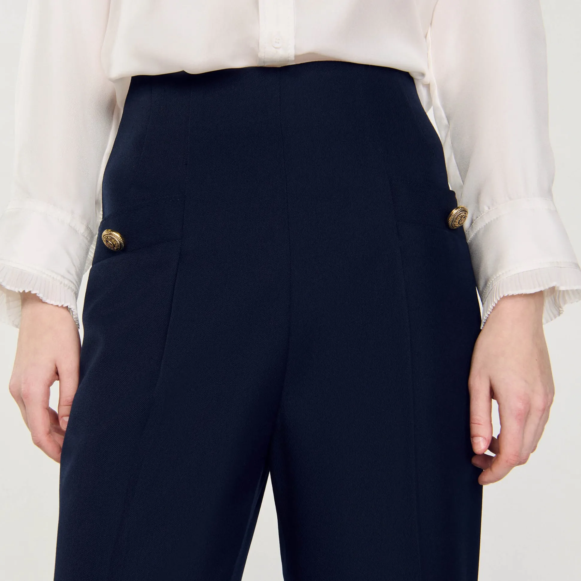 Pantalon à Plis