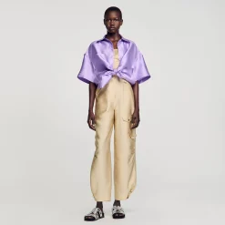 Pantalon Cargo Satiné