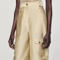 Pantalon Cargo Satiné