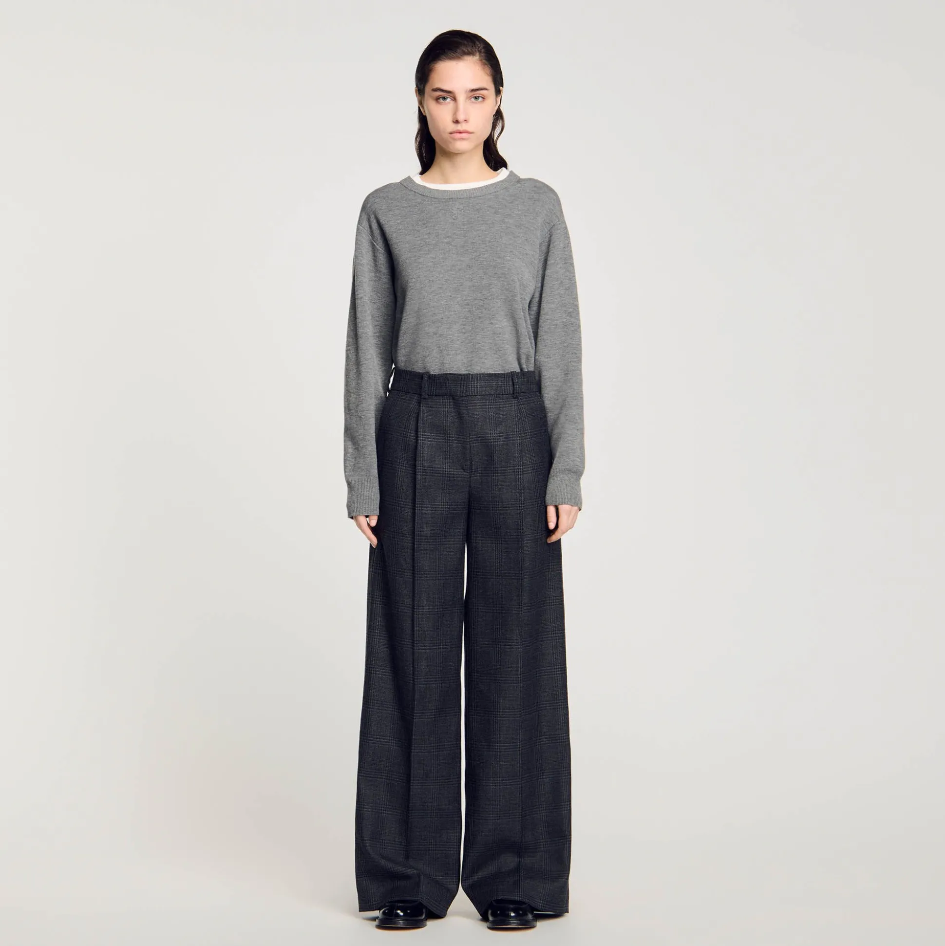 Pantalon De Costume à Carreaux