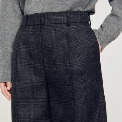 Pantalon De Costume à Carreaux