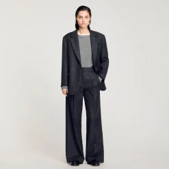 Pantalon De Costume à Carreaux