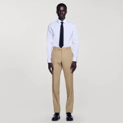 Pantalon De Costume En Laine