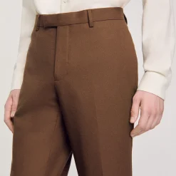 Pantalon De Costume En Laine