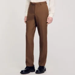 Pantalon De Costume En Laine