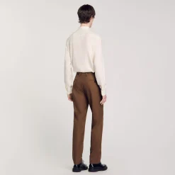 Pantalon De Costume En Laine