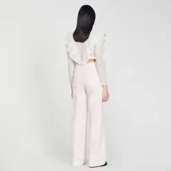 Pantalon De Costume En Tweed
