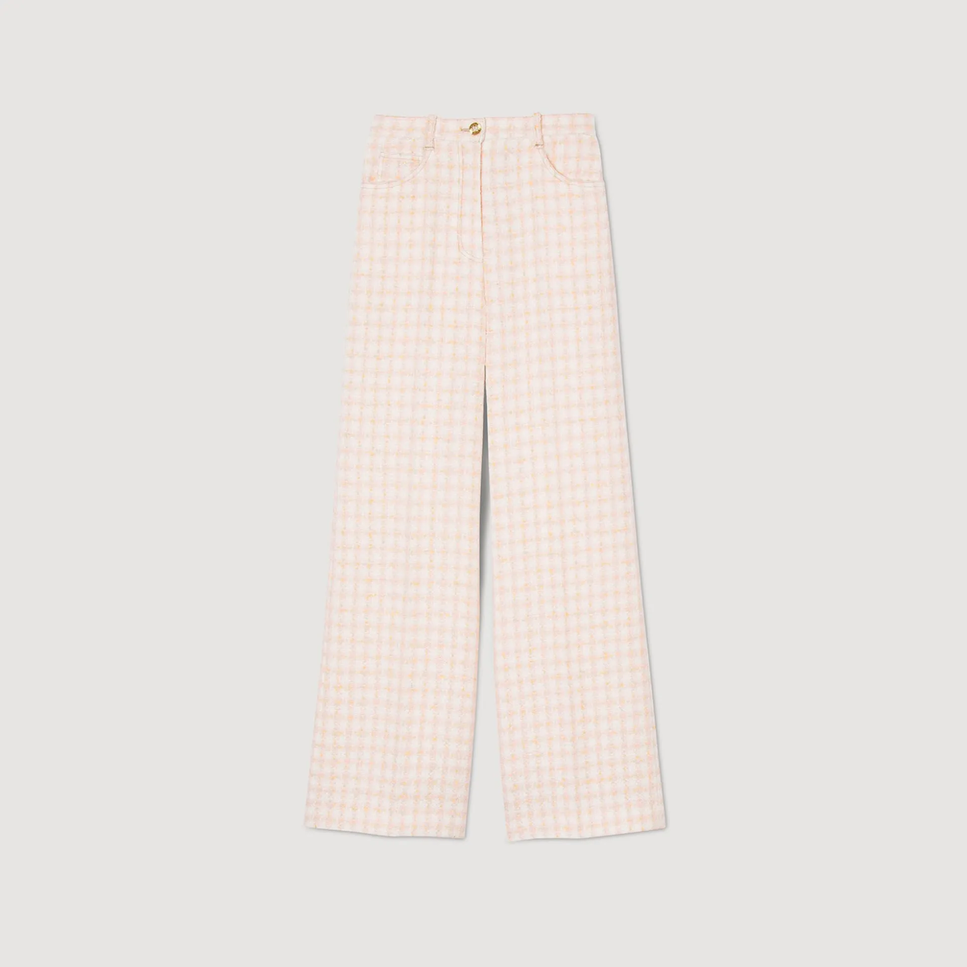 Pantalon De Costume En Tweed