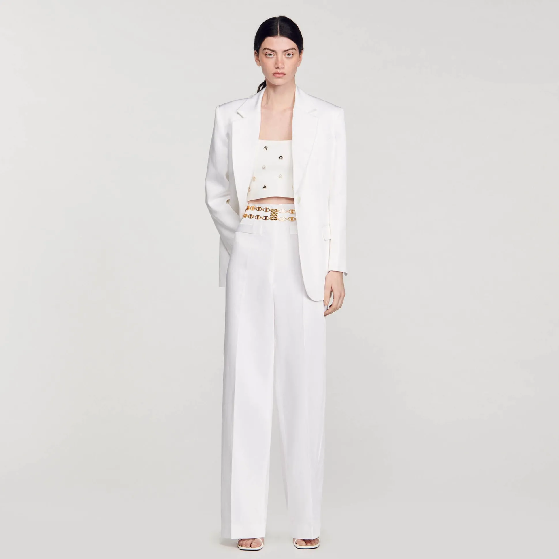 Pantalon De Costume Large