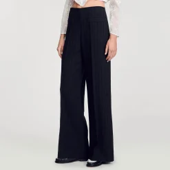 Pantalon De Costume Large à Rayures