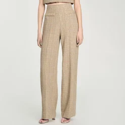 Pantalon Droit En Tweed