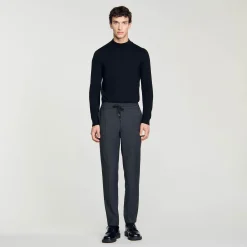 Pantalon Droit élastiqué