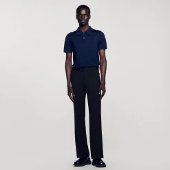 Pantalon En Laine Mélangée