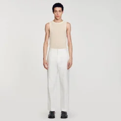 Pantalon En Lin Et Coton