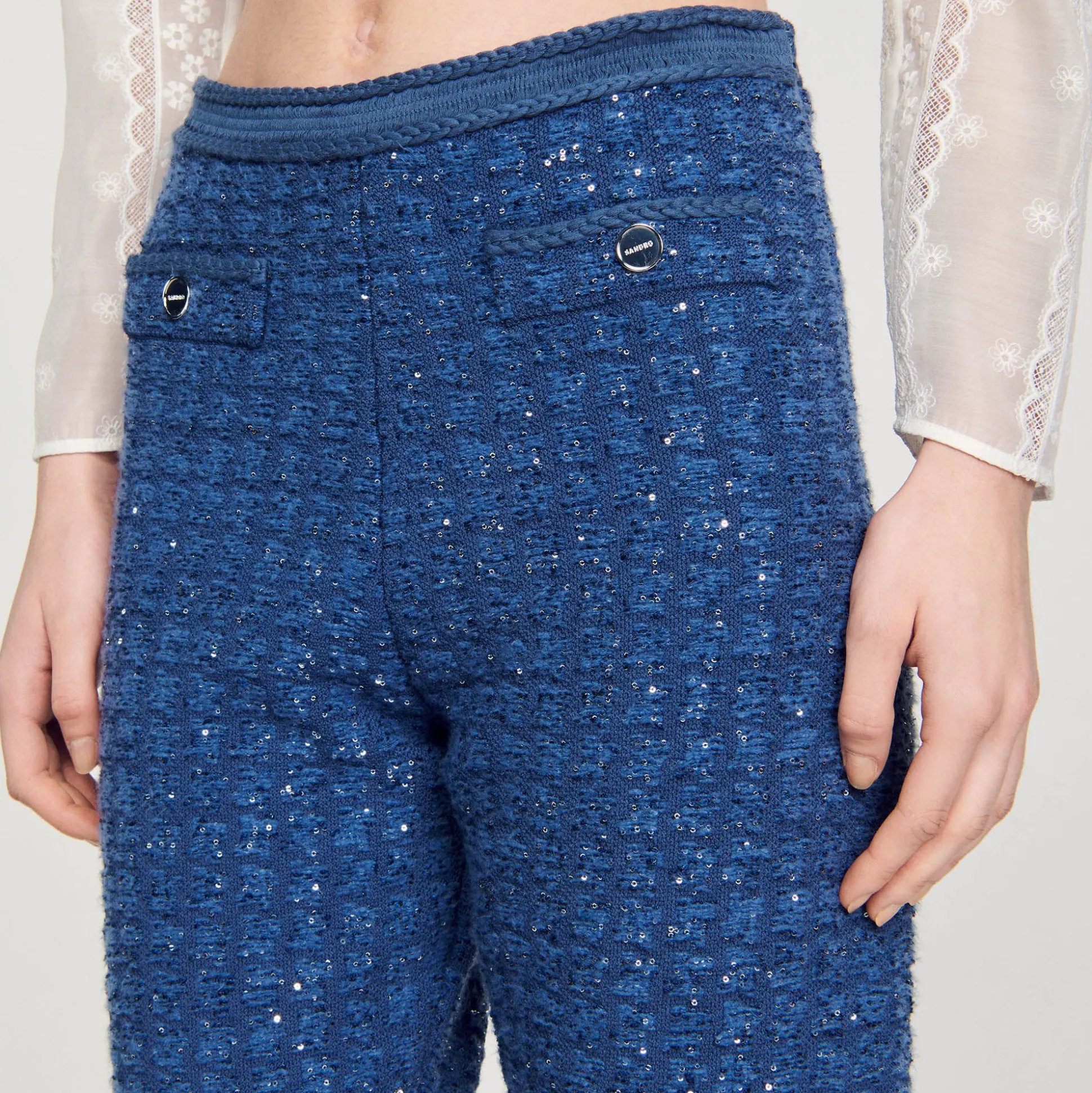Pantalon En Maille Fantaisie