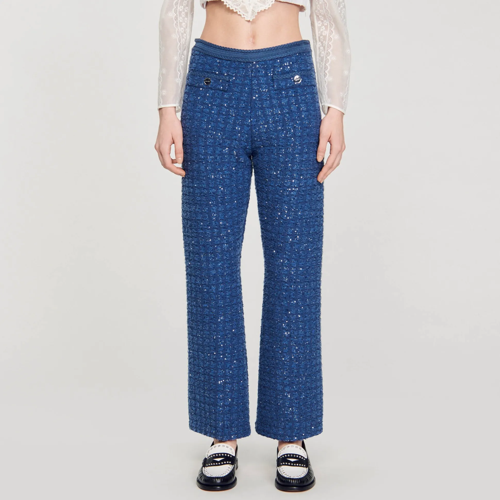 Pantalon En Maille Fantaisie