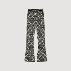 Pantalon Jacquard Fleur