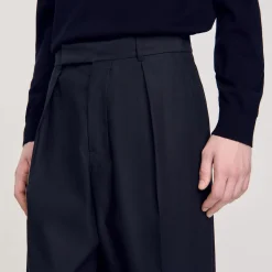 Pantalon Large à Plis
