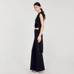 Pantalon évasé Ajouré Sur Les Côtés