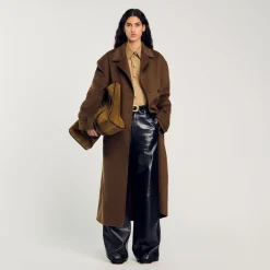 Pantalon évasé En Cuir