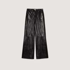 Pantalon évasé En Cuir