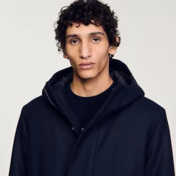 Parka En Laine à Capuche
