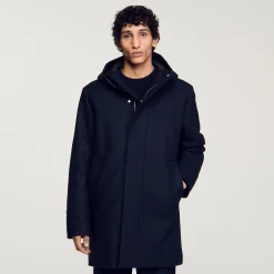 Parka En Laine à Capuche