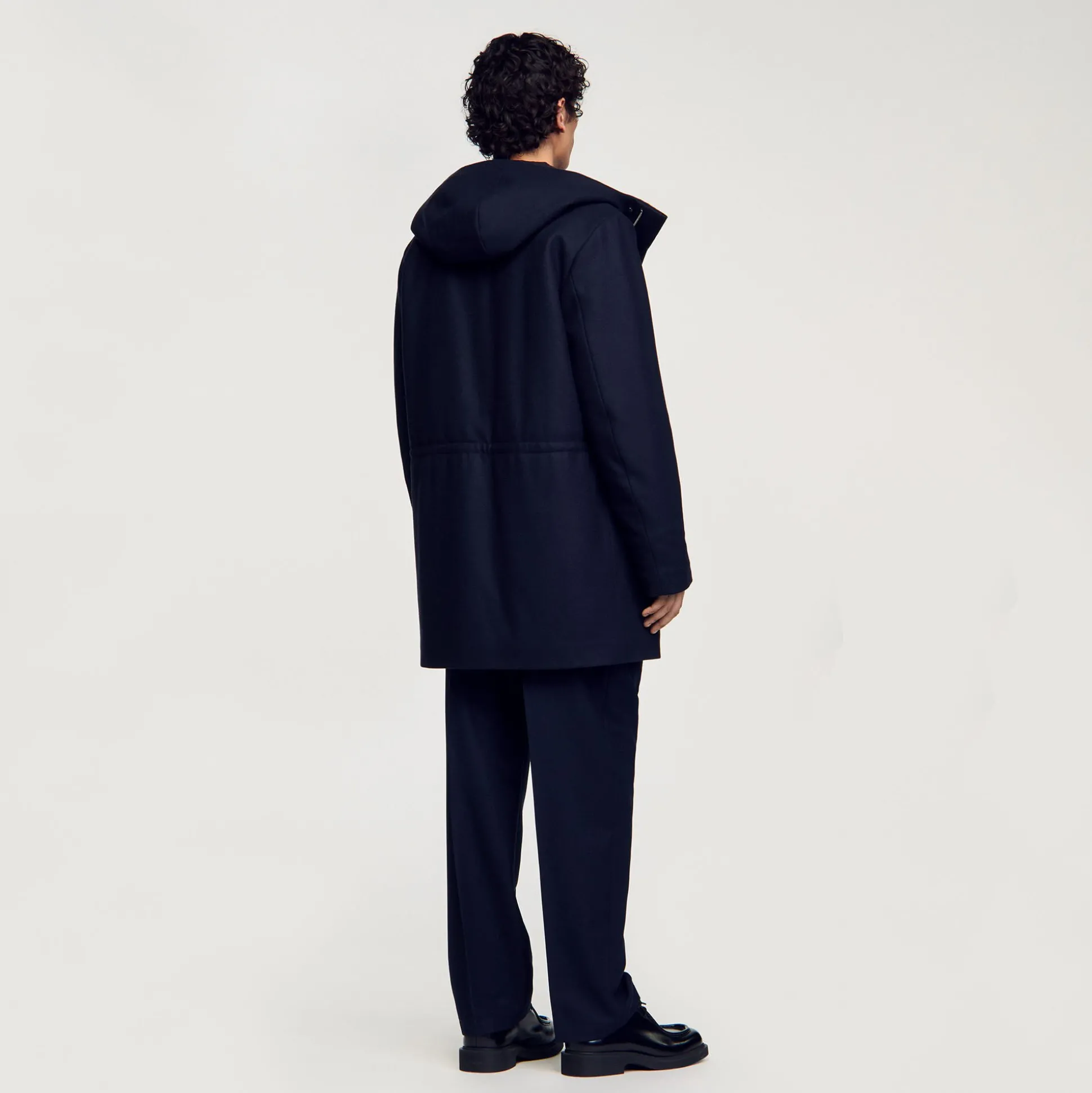 Parka En Laine à Capuche