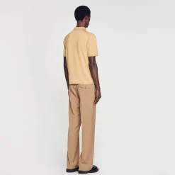 Polo En Maille à Manches Courtes