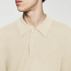 Polo En Maille Ajourée