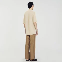Polo En Maille Ajourée