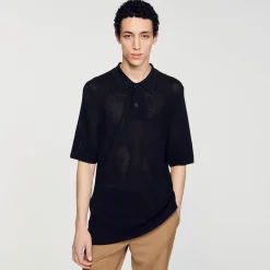 Polo En Maille Ajourée