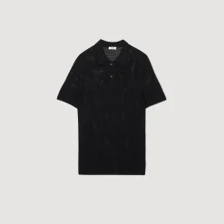 Polo En Maille Ajourée