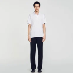 Polo Fleur En Coton