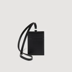 Porte-cartes à Cordon En Cuir