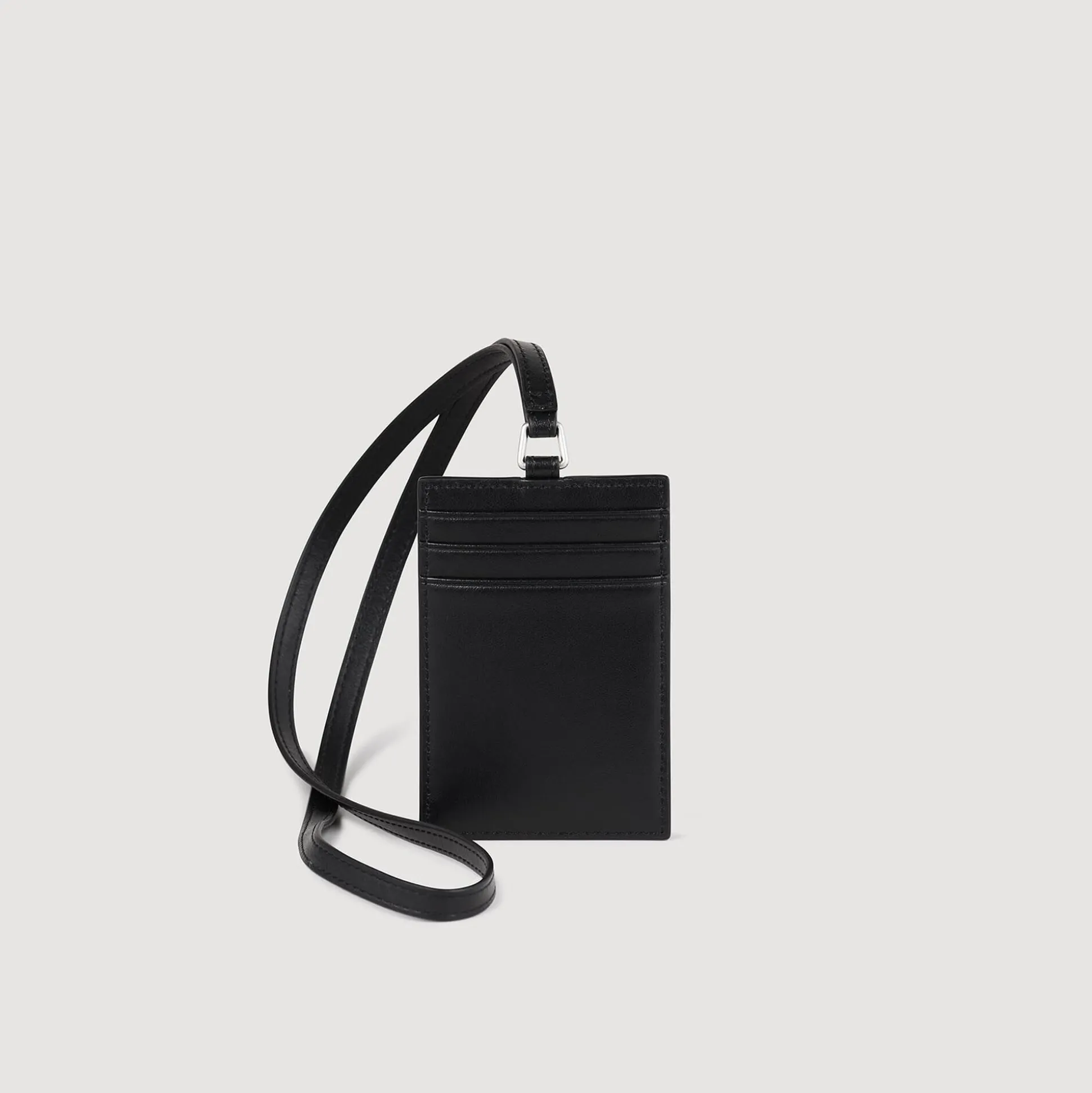 Porte-cartes à Cordon En Cuir