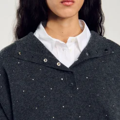 Pull à Capuche Strassé