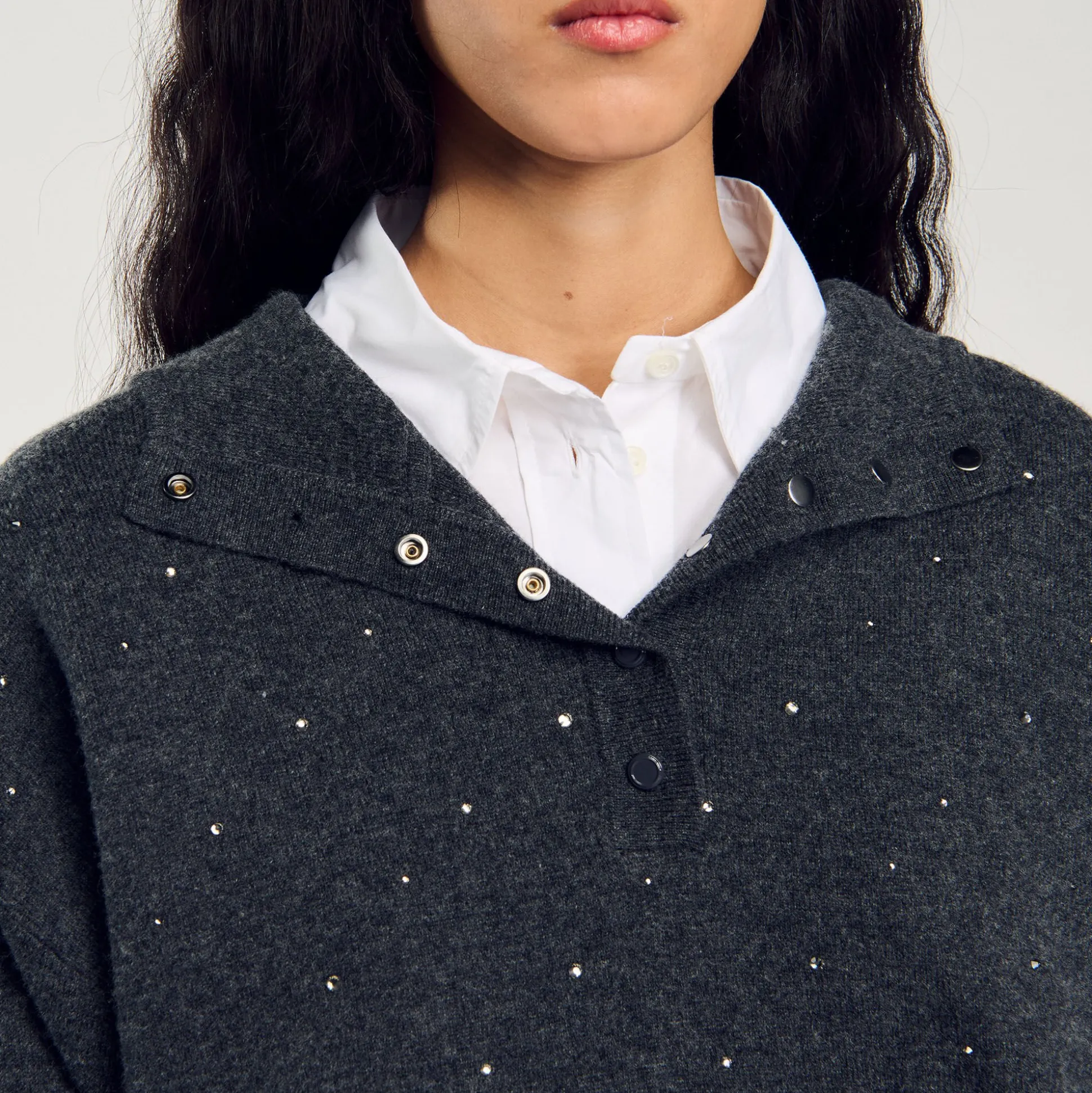 Pull à Capuche Strassé