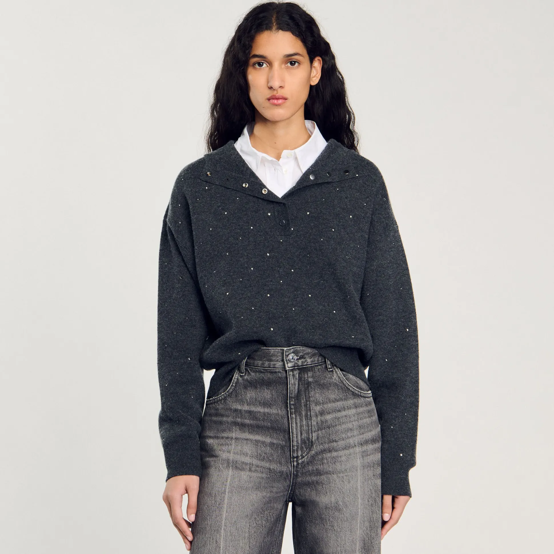 Pull à Capuche Strassé