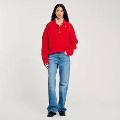 Pull à Col Boutonné