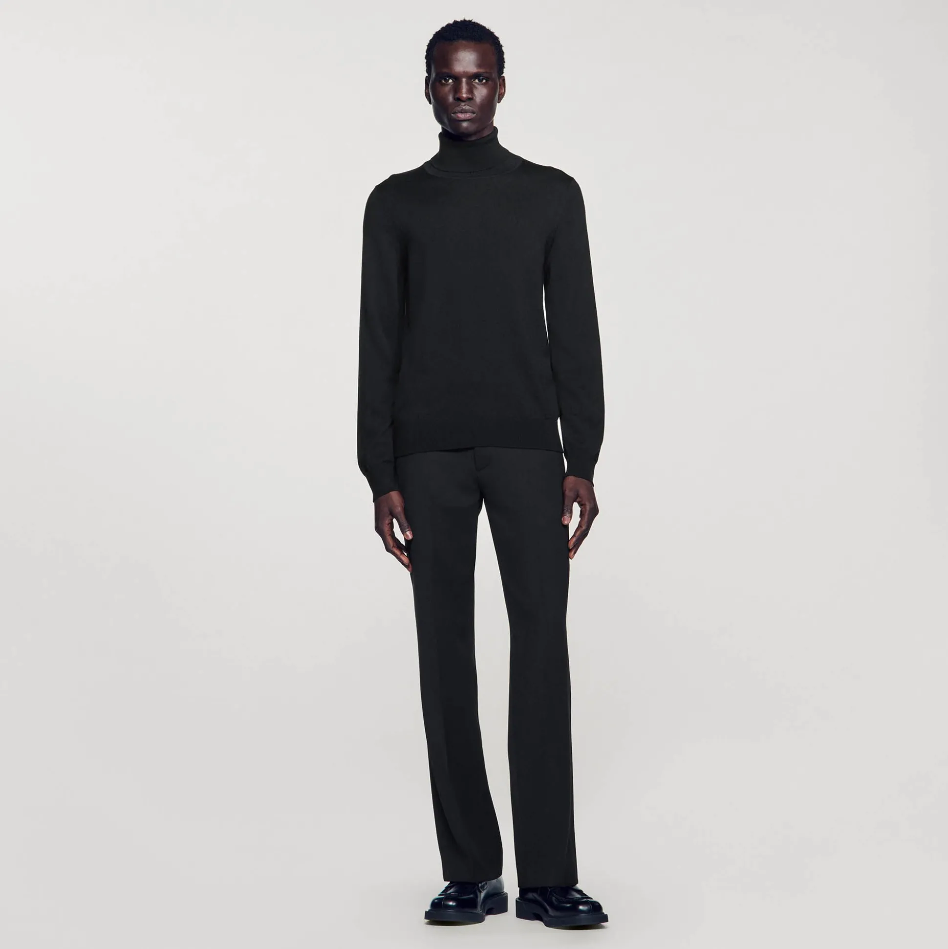 Pull à Col Roulé En Laine Homme