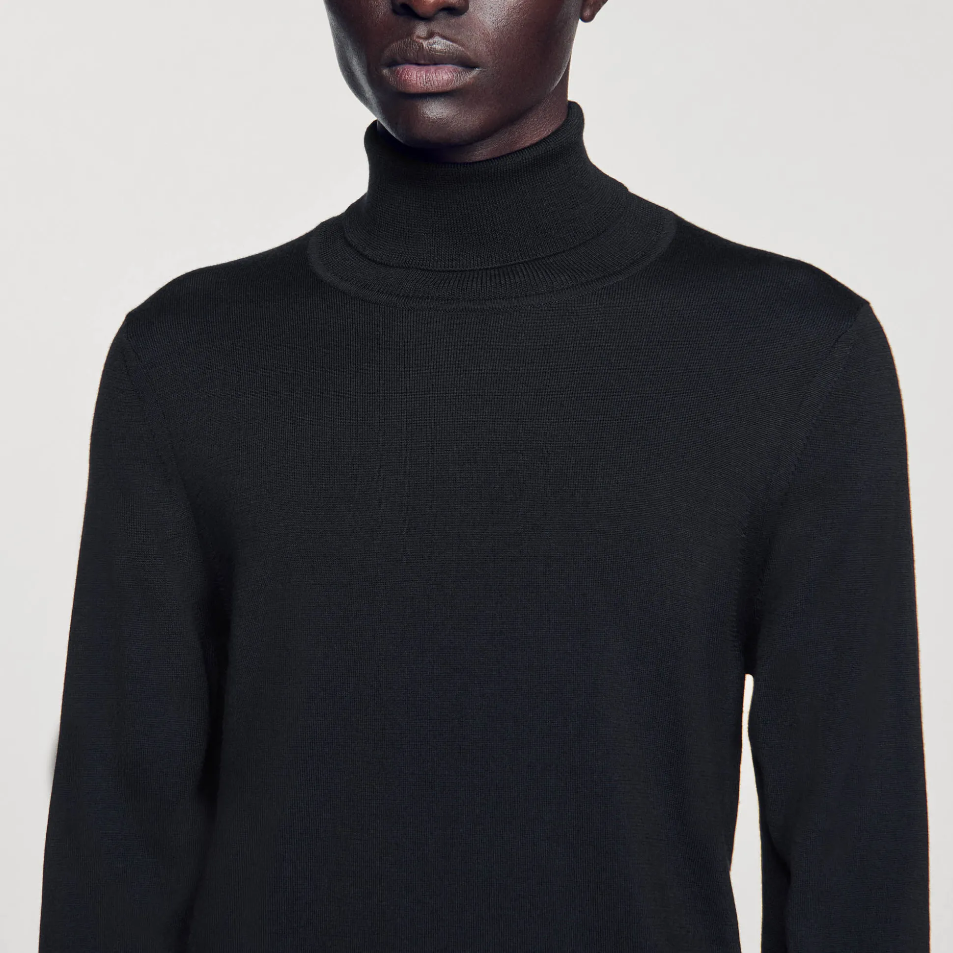 Pull à Col Roulé En Laine Homme