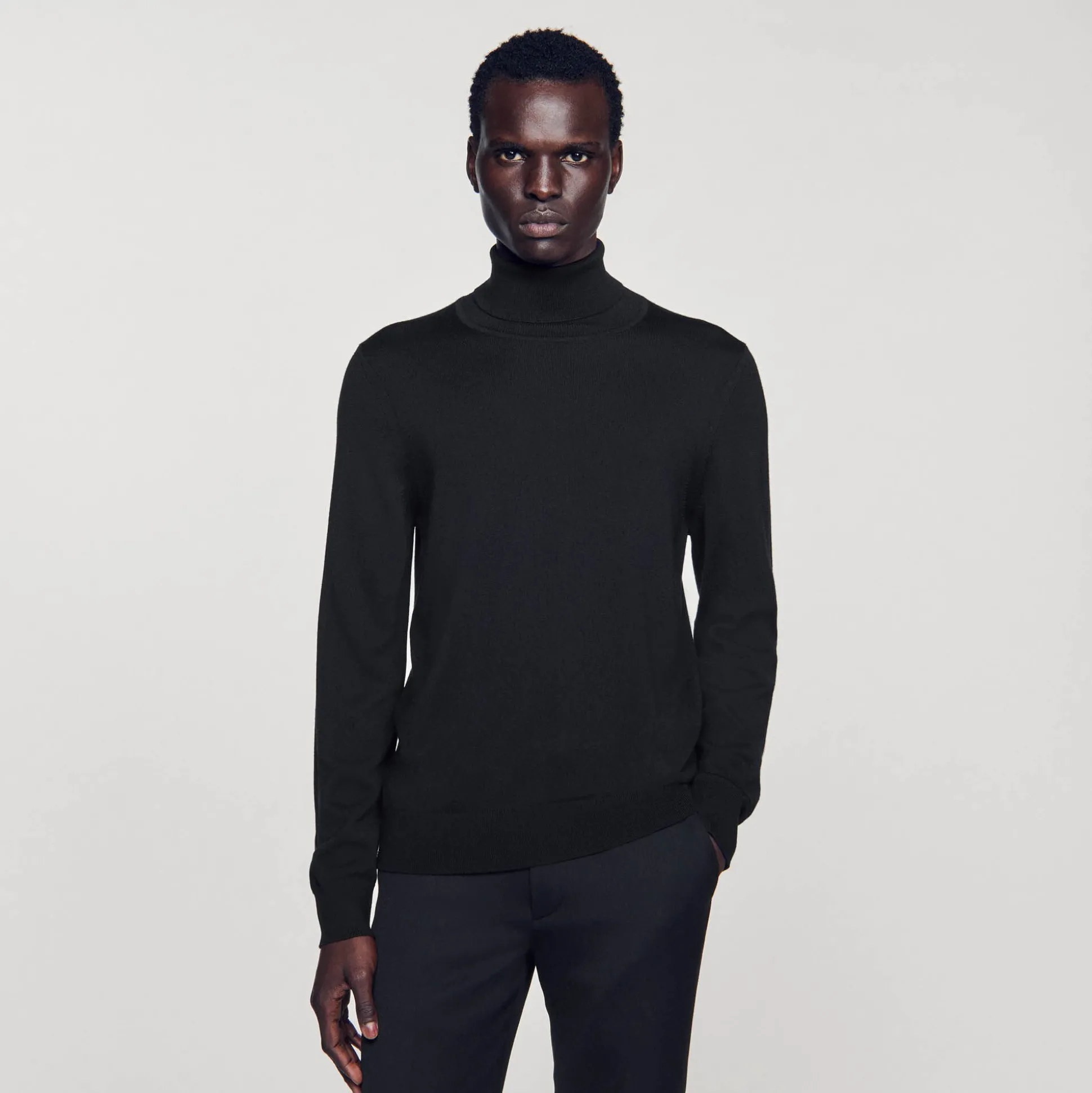 Pull à Col Roulé En Laine Homme