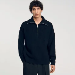 Pull Col Zippé