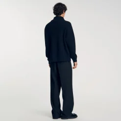Pull Col Zippé