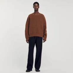 Pull Côtelé En Maille